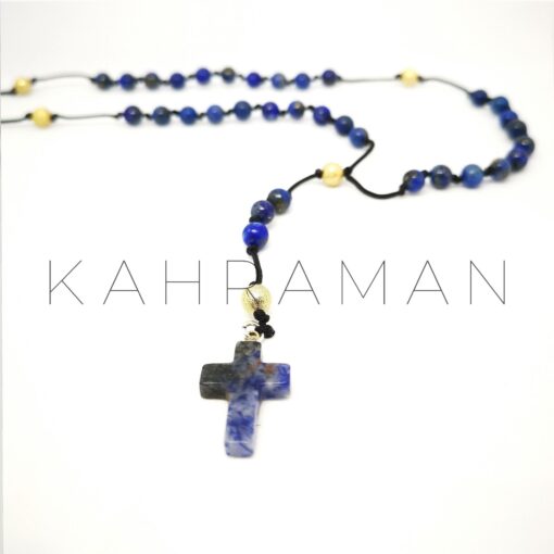 Lapis Rosary BB0001