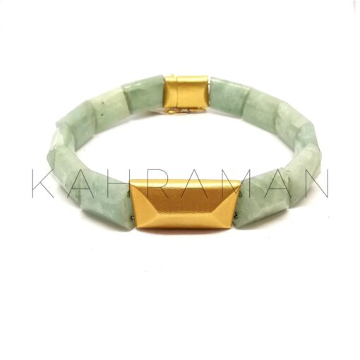 Gold Aquamarine Bracelet BB0083