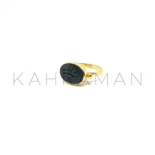 K22 Χρυσό δαχτυλίδι σφραγιδόλιθος BA0064