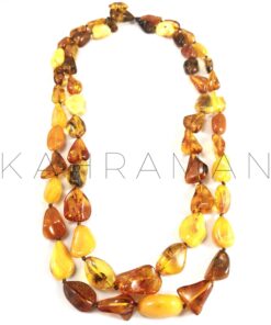 Double Strand Pure Amber Necklace BC0046