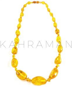 Pure Amber Necklace with Insects BC0053