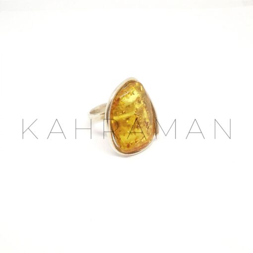 Sterling Silver Amber Ring BA0078
