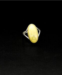 Silver Royal Amber Ring BA0090