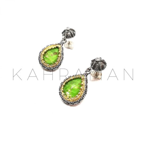 Handmade Green Jasper Earrings BD0101