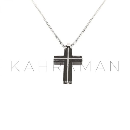 Men's cross made of stainless steel BF0023