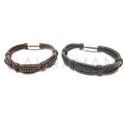 Men's Leather Bracelet BB0259