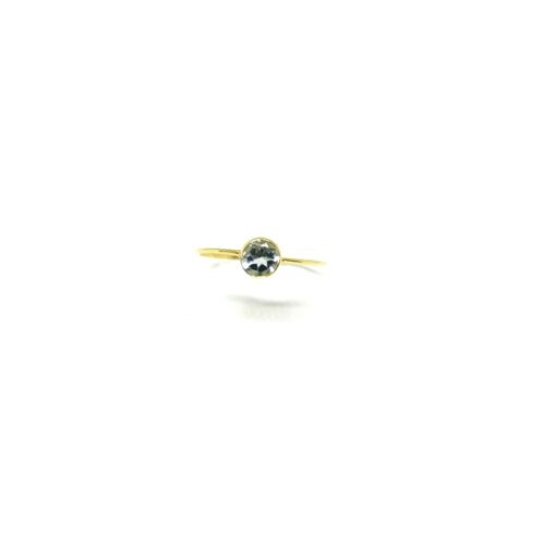 14K Gold Aquamarine Ring BA0158