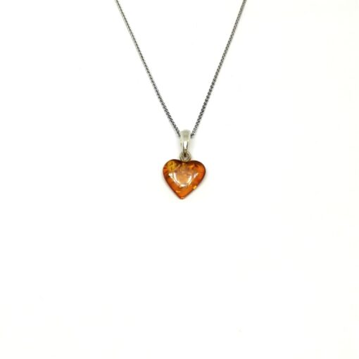 Silver Heart Pendant Necklace BC0147