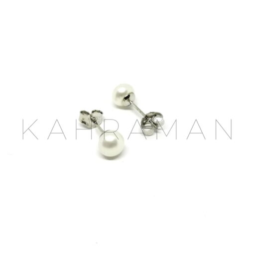 Ασημένια σκουλαρίκια με μαργαριτάρια BD0092