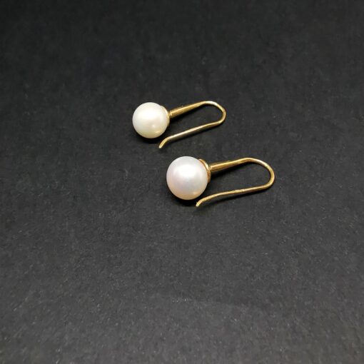 Silver Pearl Earrings BD0114