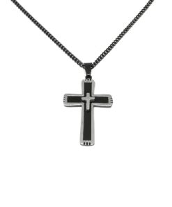 Men's cross made of stainless steel BF0030
