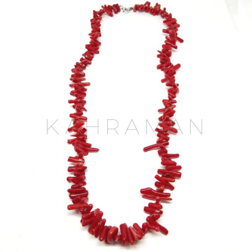 Handmade necklace made of authentic coral BC0177