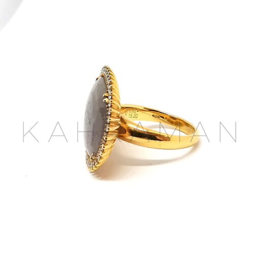 Χρυσό δαχτυλίδι με ζαφείρι BA0229