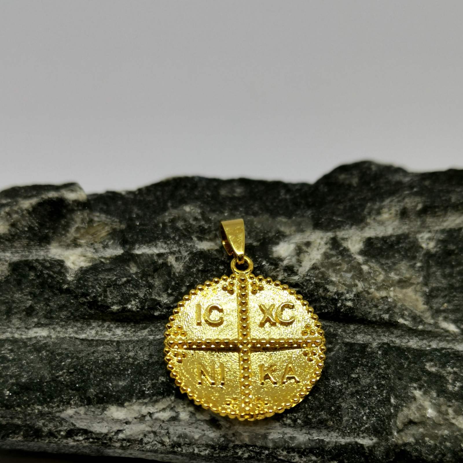 14K Gold Baptismal Pendant BE0085