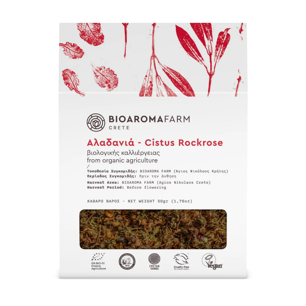 Cretan Cistus Rockrose from organic agriculture