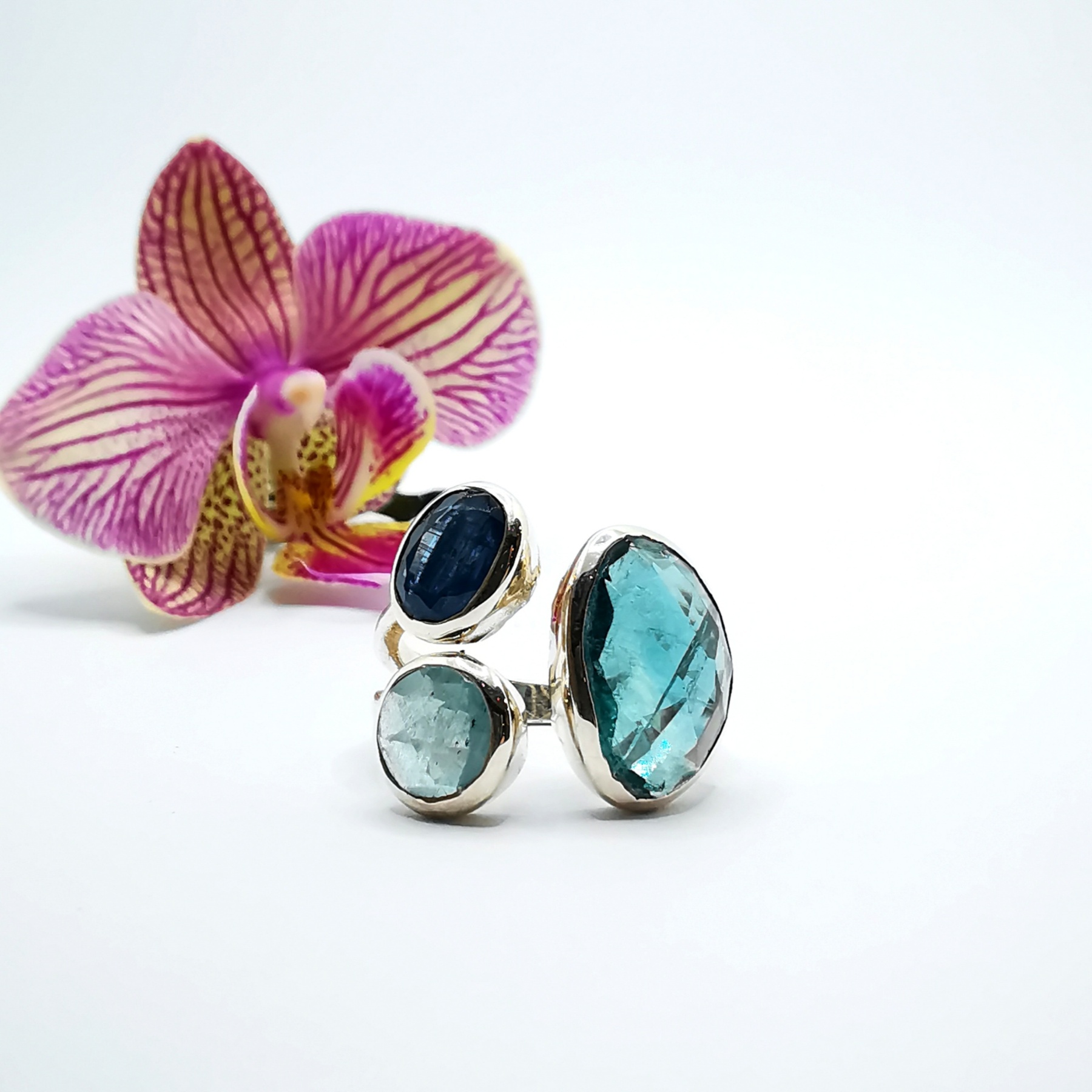 Multi-Color Gemstone Ring BA0273
